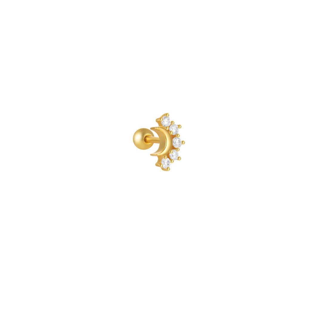 Carla – Boucles d'oreilles en or au design élégant.