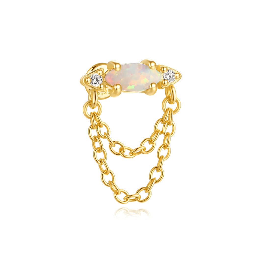 Ronja – Boucles d'oreilles dorées au scintillement délicat.