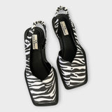 Similicuir Mocassins avec Talon Élastique