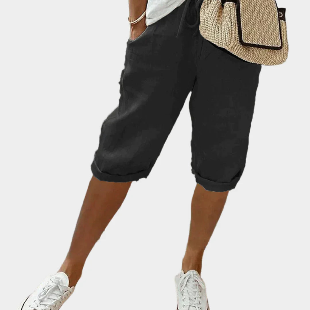 Élégant Pantalon en Lin pour Femme