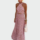 Robe Midi Légère à Épaules Dégagées