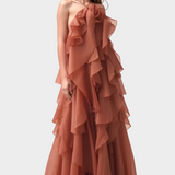 Maxi Robe au Charme Romantique et Élégance Aristocratique