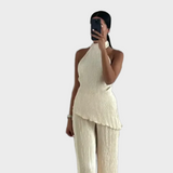 Élégant Ensemble Plissé