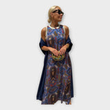 Maxi Robe au Motif Chic