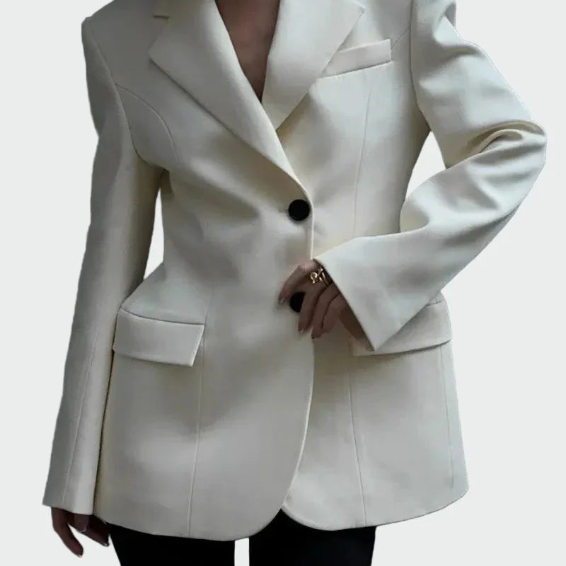 Veste Élégante avec Détails Imprimés et Boutons