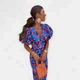 Robe à Manches Longues avec Volants