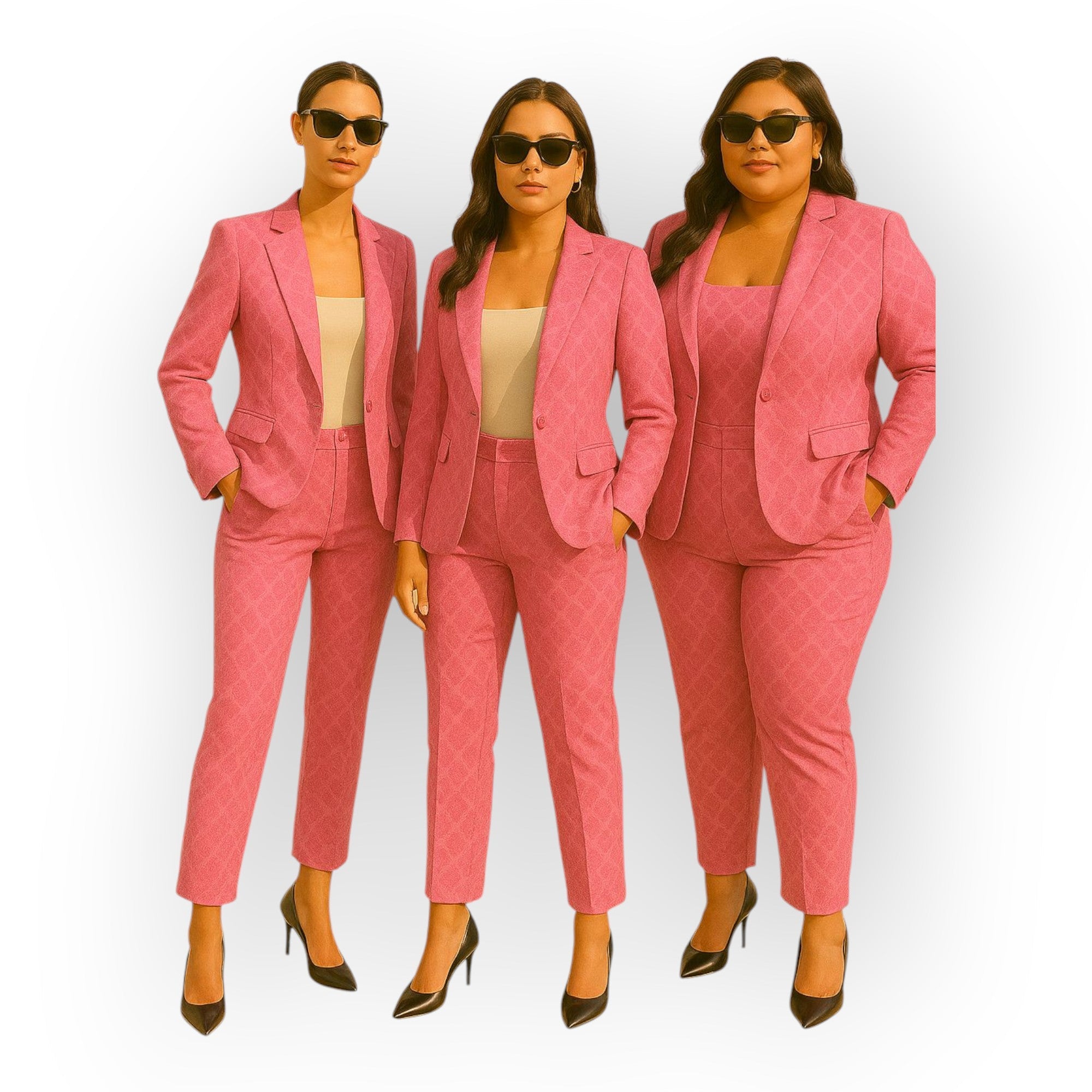 Ensemble chic de blazer et pantalon au design minimaliste