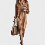 Lova - Robe contemporaine à silhouette décontractée