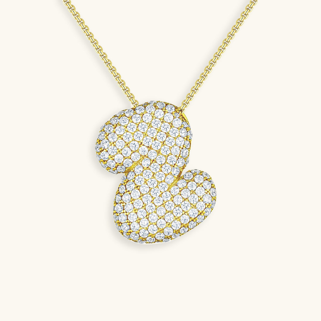 Melanie – Collier en or avec double cœur