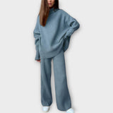 Ensemble Tricoté au Style Décontracté et Minimaliste