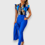 Ensemble Deux Pièces au Design Léopard Contemporain