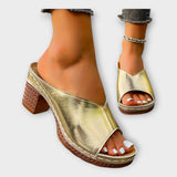 Sandales à Talons Épais et Ouverts