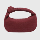 Celeste | Sac Moyen en Suédine Tressée avec Nœud