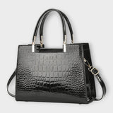 Gianna Boutique - Sac Bandoulière en Cuir Crocodile Éclatant