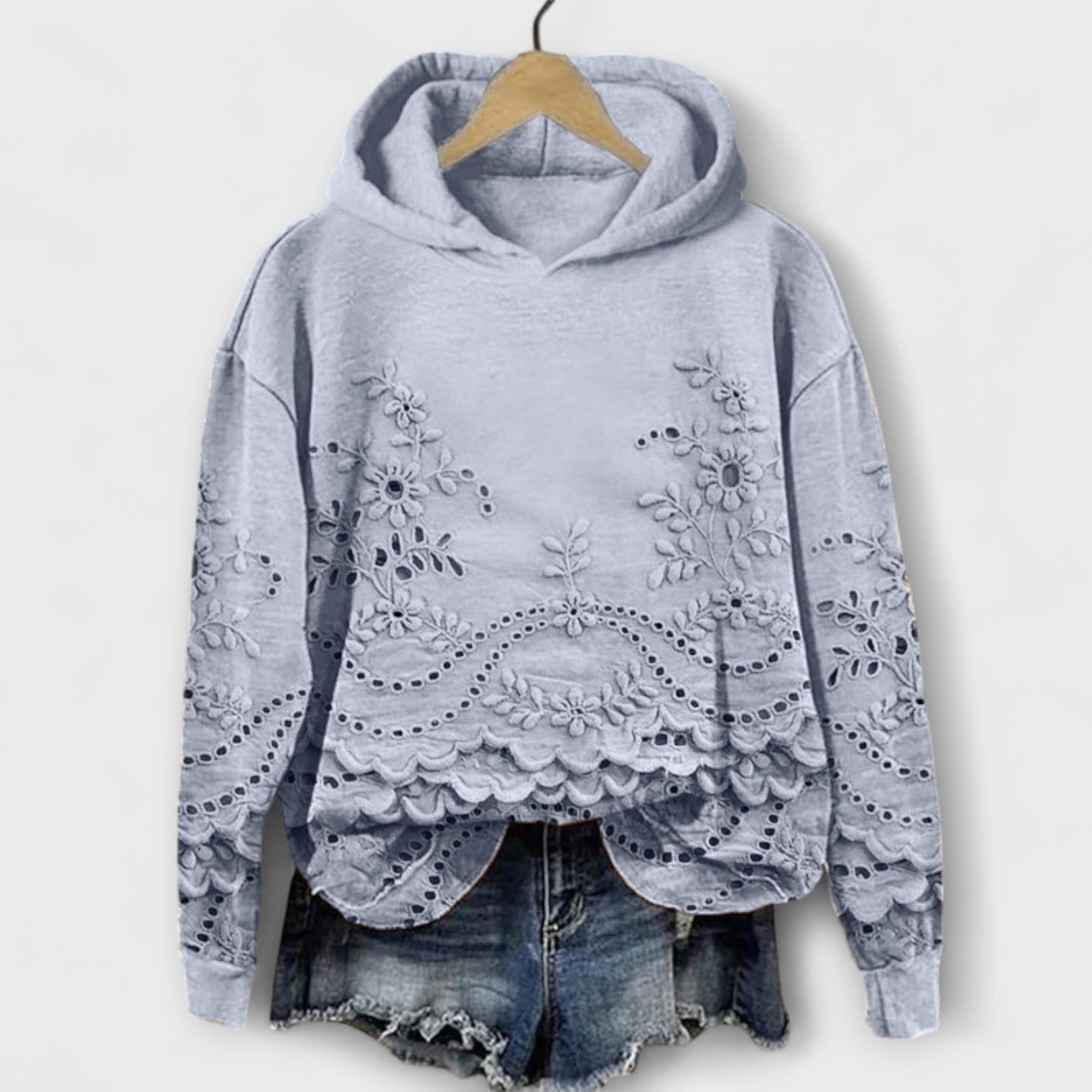 Vintage Floral Pattern Hoodie