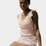 Maillot de bain à volants avec soutien-gorge intégré