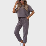 Ensemble Bicolore en Coton à Deux Pièces