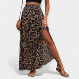 Léopard Midi Skirt
