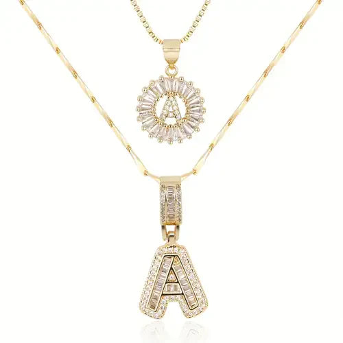 Collier personnalisé avec initiales en moissanite