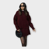 Ensemble Tricoté Moderne : Pull et Jupe