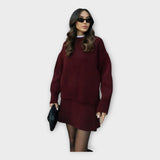 Ensemble Tricoté Moderne : Pull et Jupe