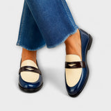 Claudia - Bicolor Moccasins