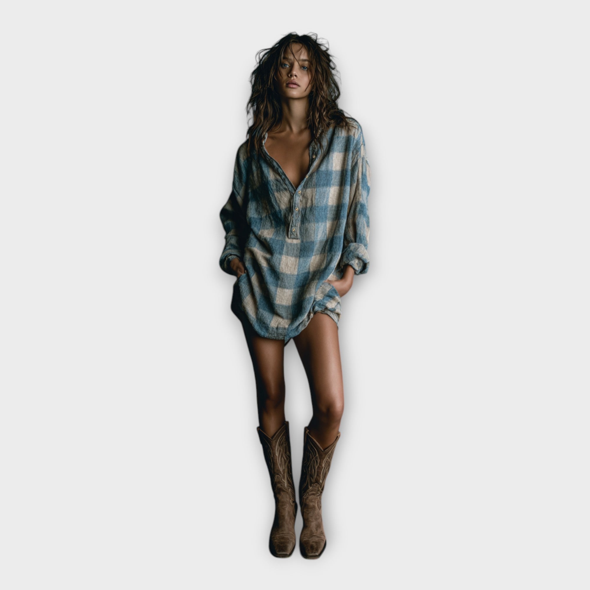 Robe chemise au style décontracté et élégant