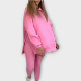 Ensemble de Survêtement au Design Minimaliste et à la Coupe Relaxée