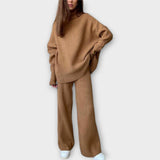 Ensemble Tricoté au Style Décontracté et Minimaliste