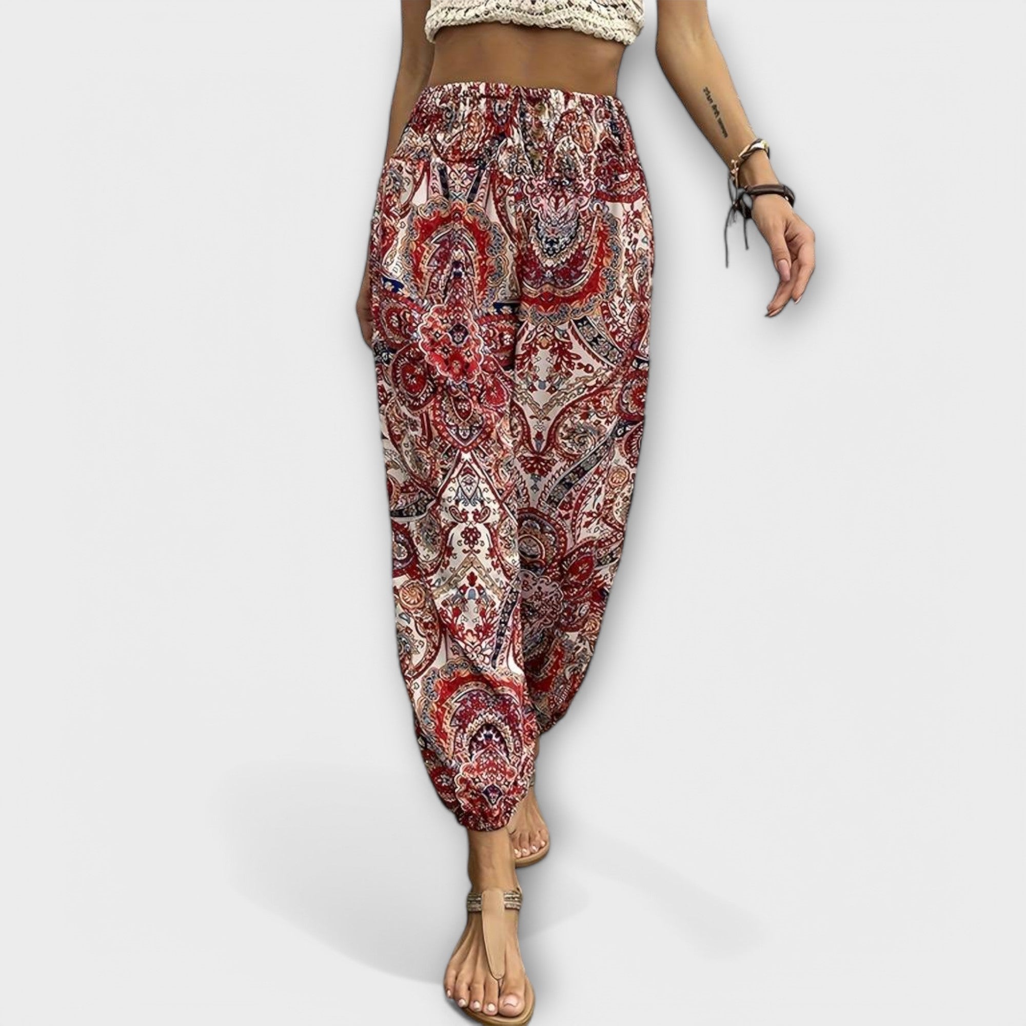 Pantaloons with Ethnic Pattern