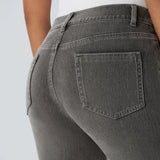 Pantalon Confortable à Taille Haute en Tissu Élastique