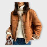 Veste en Cuir Chic avec Doublure Confortable et Design Classique