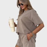 Ensemble Bicolore en Coton à Deux Pièces