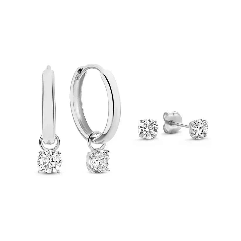 Set de Boucles d'Oreilles Larmes de Lune