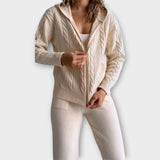 Ensemble Tricot à Capuche et Veste