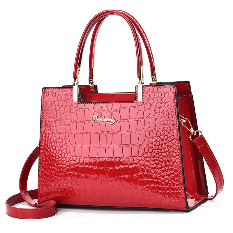 Gianna Boutique - Sac Bandoulière en Cuir Crocodile Éclatant