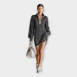 Robe en tricot au style décontracté et élégant