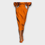 Robe chic au design épuré et à l'esthétique minimaliste