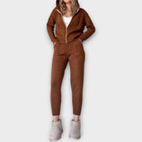 Ensemble Tricot à Capuche et Veste