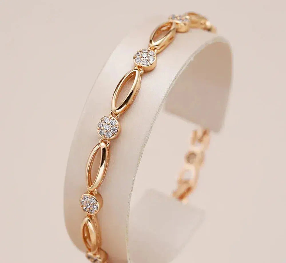 Klára - Bracelet en Or Élégant Orné de Zirconiums