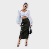 Maxi Jupe à Boutons