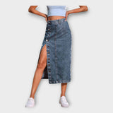 Maxi Jupe à Boutons