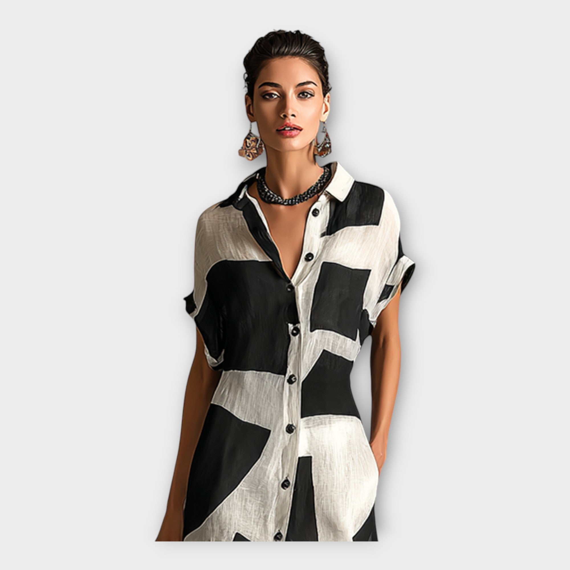 Robe longue chic au design contemporain et à l'élégance intemporelle