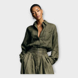 Ensemble chemise et pantalon au style élégant et décontracté