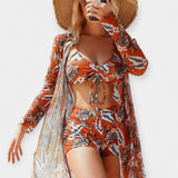 Maillot de Bain Taille Haute et Tenue de Plage