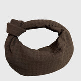 Celeste | Sac Moyen en Suédine Tressée avec Nœud