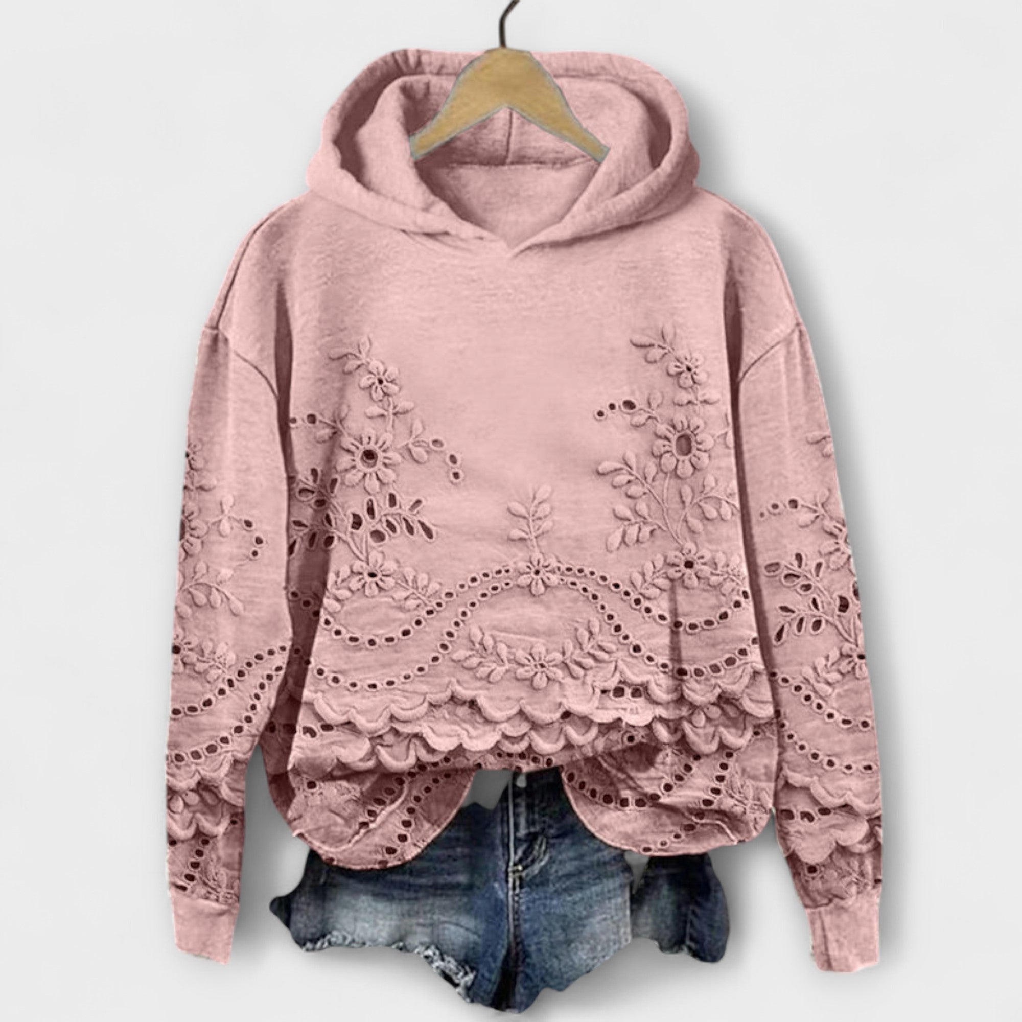 Vintage Floral Pattern Hoodie