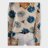 Pull en Tricot avec Finitions en Dentelle