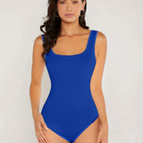 Body sans manches à décolleté carré