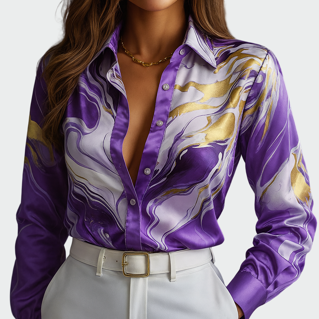 Fluid Satin Blouse